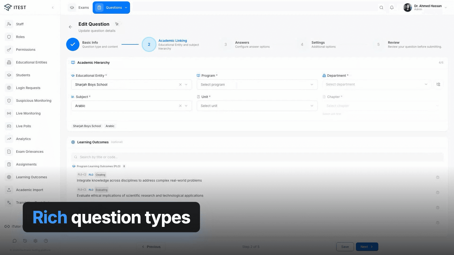 Itest — Multi-Tenant Examination SaaS Platform