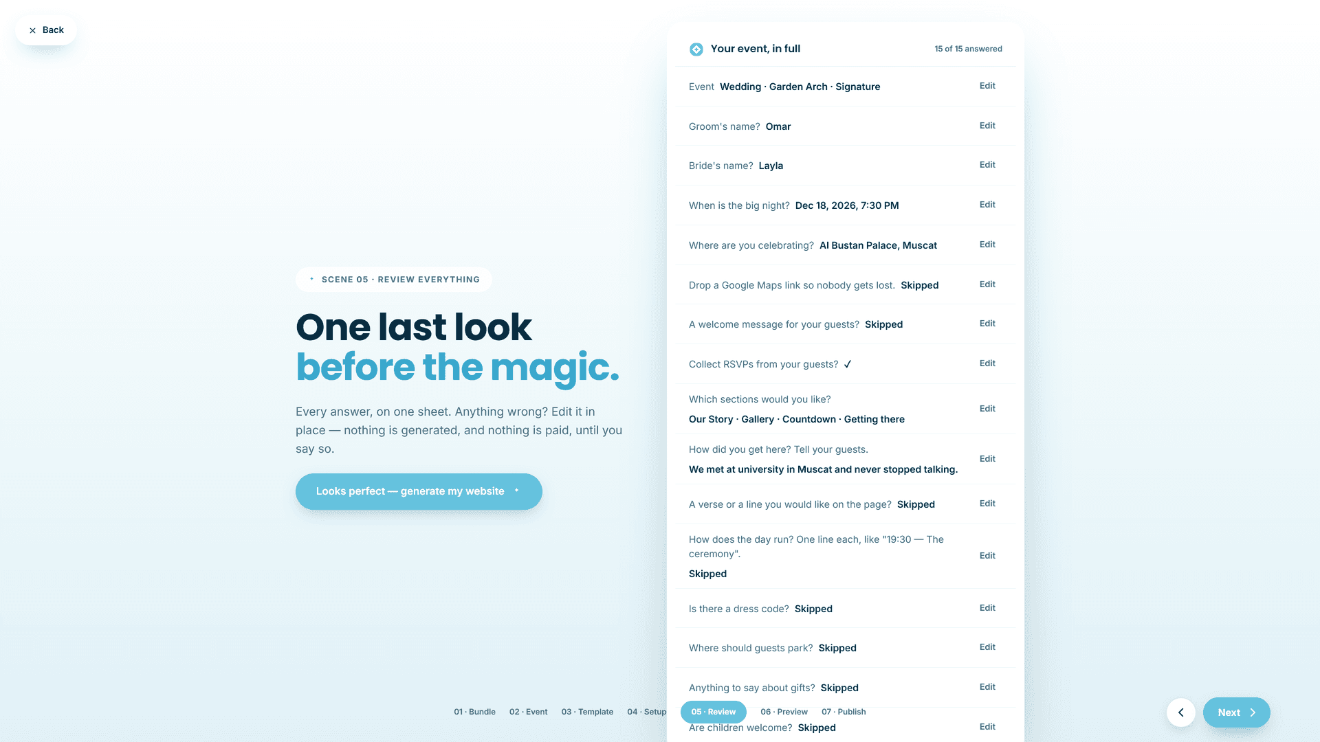 Lahza — Event Website & Digital Invitation Platform