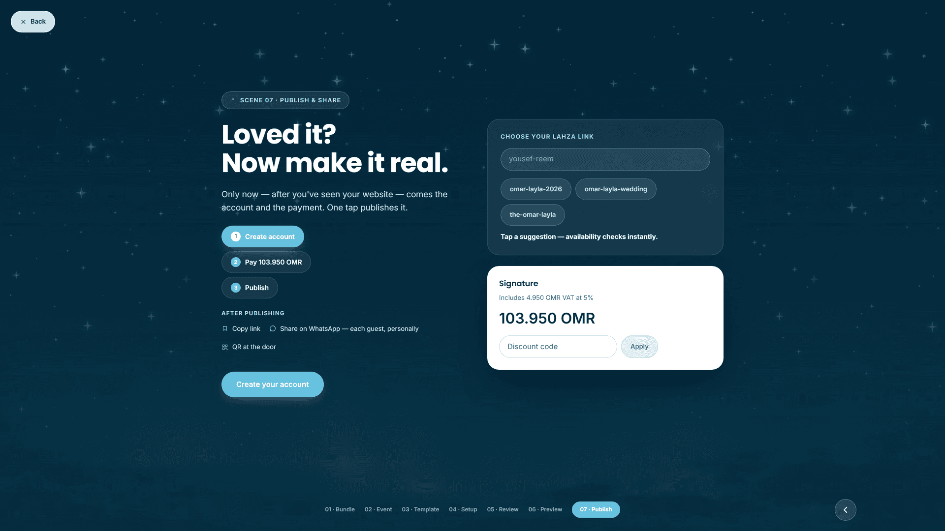 Lahza — Event Website & Digital Invitation Platform