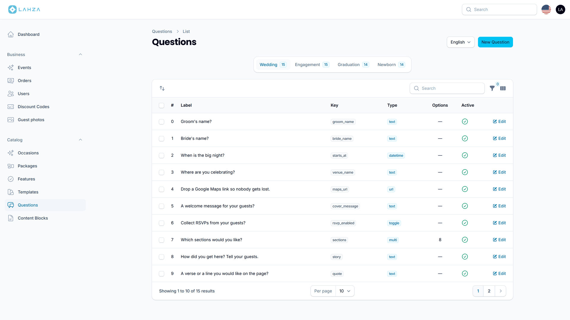 Lahza — Event Website & Digital Invitation Platform