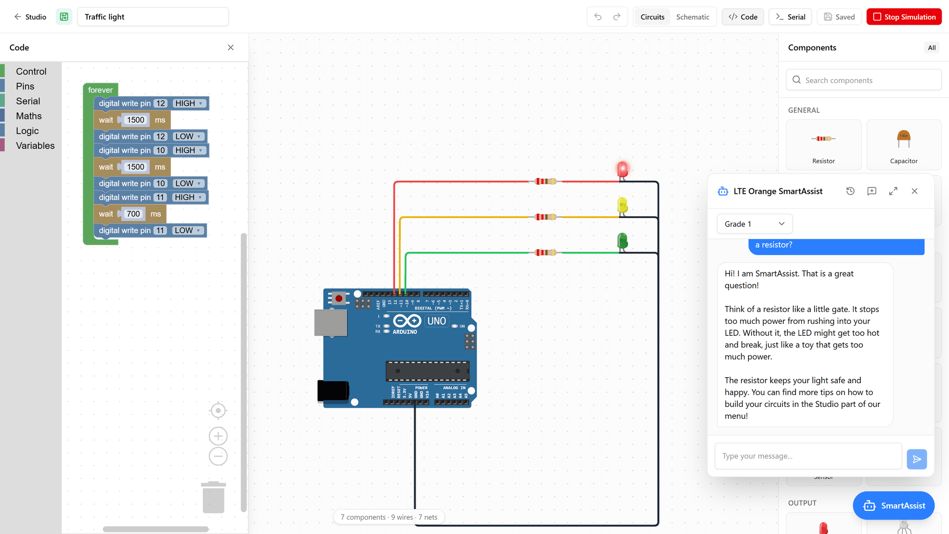 LTE Orange AI — Coding, Circuits & AI Learning Platform