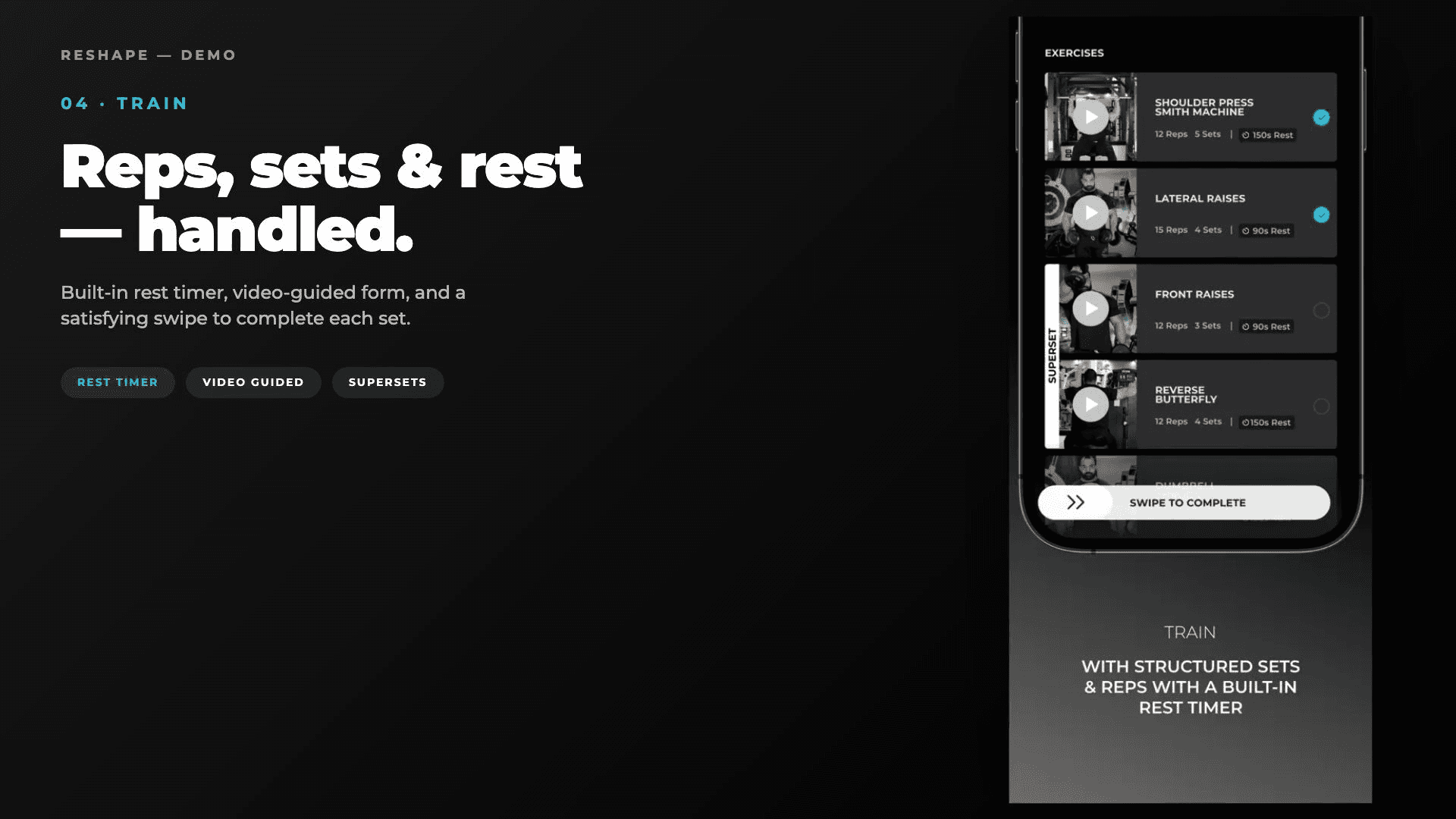 Reshape — Fitness Program Platform