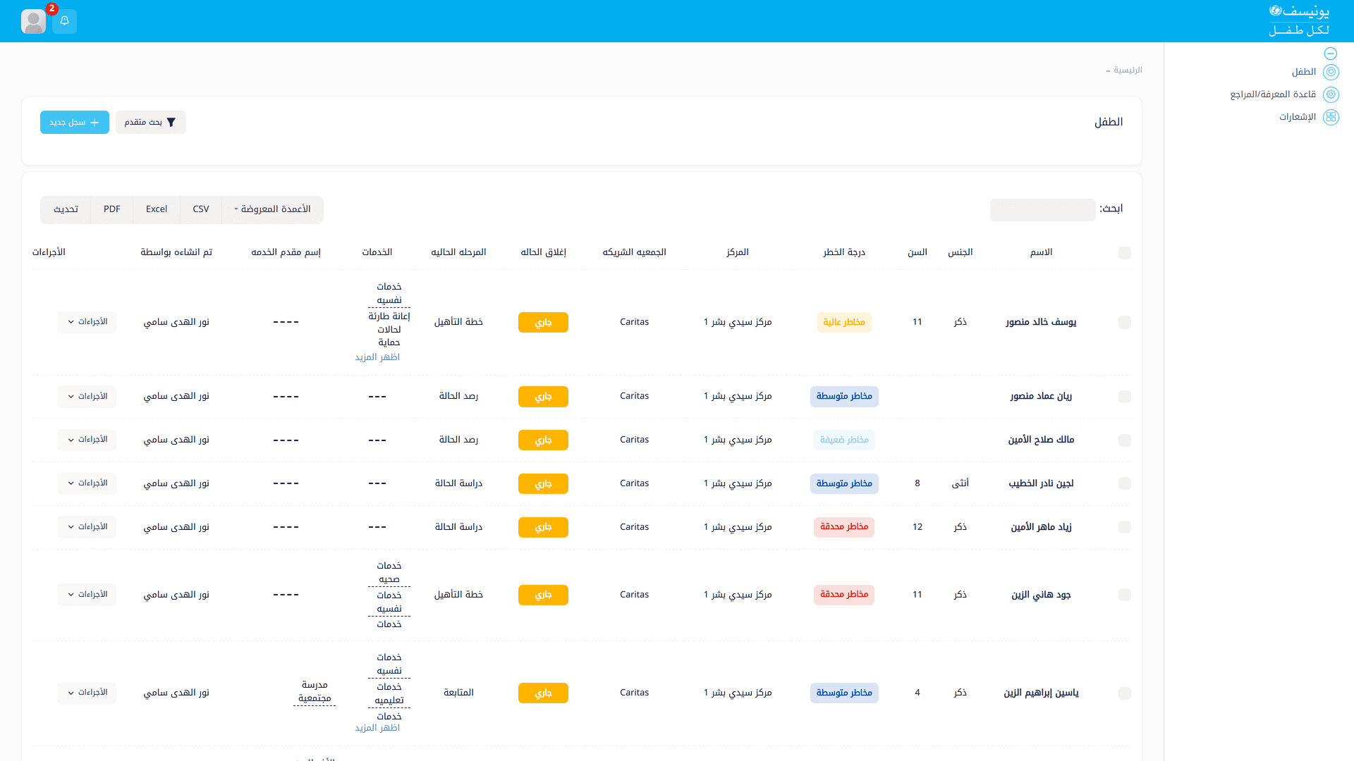 UNICEF Child Protection — Case Management System